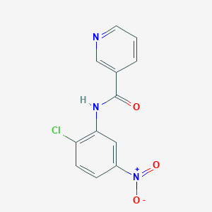 molecular formula C12H8ClN3O3 B5674946 N-(2-chloro-5-nitrophenyl)pyridine-3-carboxamide 