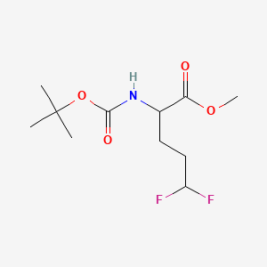 (S)-Methyl 2-((tert-butoxycarbonyl)amino)-5,5-difluoropentanoate