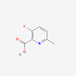 molecular formula C7H6FNO2 B567507 3-Fluoro-6-methylpyridine-2-carboxylic acid CAS No. 1256806-43-5