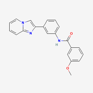 molecular formula C21H17N3O2 B5675147 N-(3-(imidazo[1,2-a]pyridin-2-yl)phenyl)-3-methoxybenzamide 