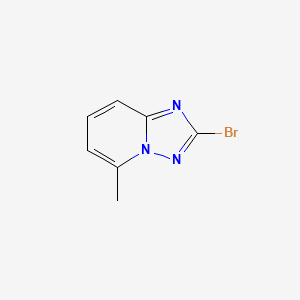 molecular formula C7H6BrN3 B567515 2-Bromo-5-methyl-[1,2,4]triazolo[1,5-a]pyridine CAS No. 1313712-39-8