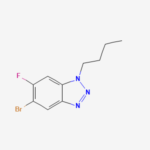 molecular formula C10H11BrFN3 B567517 5-Bromo-1-butyl-6-fluorobenzotriazole CAS No. 1365272-54-3