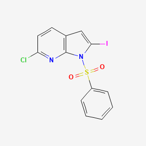 6-Chloro-2-iodo-1-(phenylsulfonyl)-1H-pyrrolo[2,3-b]pyridine