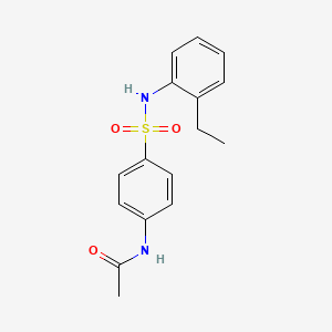 molecular formula C16H18N2O3S B5675250 N-[4-[(2-ethylphenyl)sulfamoyl]phenyl]acetamide 