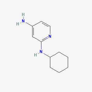 molecular formula C11H17N3 B567527 N2-cyclohexylpyridine-2,4-diamine CAS No. 1249311-46-3