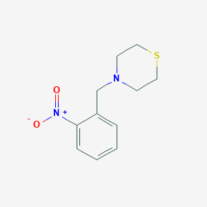 molecular formula C11H14N2O2S B5675327 4-[(2-nitrophenyl)methyl]thiomorpholine 