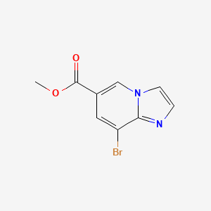 molecular formula C9H7BrN2O2 B567539 Methyl 8-bromoimidazo[1,2-a]pyridine-6-carboxylate CAS No. 1234616-08-0