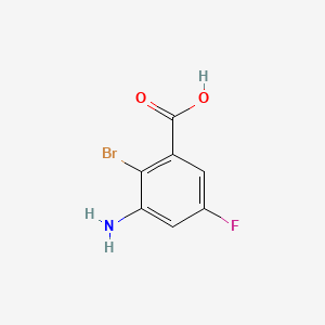 3-Amino-2-bromo-5-fluorobenzoic acid