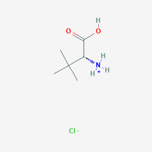 molecular formula C6H14ClNO2 B056756 (R)-2-Amino-3,3-dimethylbutanoic acid hydrochloride CAS No. 112720-39-5