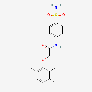 molecular formula C17H20N2O4S B5675747 N-(4-sulfamoylphenyl)-2-(2,3,6-trimethylphenoxy)acetamide 