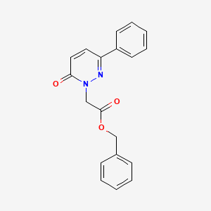 molecular formula C19H16N2O3 B5675842 benzyl (6-oxo-3-phenylpyridazin-1(6H)-yl)acetate 