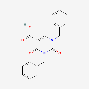 molecular formula C19H16N2O4 B567587 1,3-Dibenzyl-2,4-dioxo-1,2,3,4-tetrahydropyrimidine-5-carboxylic acid CAS No. 1335056-02-4