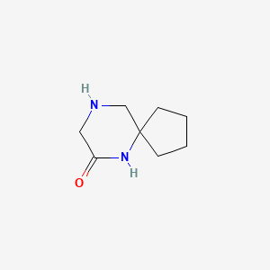 molecular formula C8H14N2O B567589 6,9-Diazaspiro[4.5]decan-7-one CAS No. 1246396-45-1