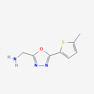 (5-(5-Methylthiophen-2-yl)-1,3,4-oxadiazol-2-yl)methanamine