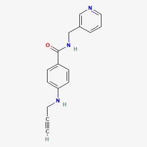 4-(prop-2-ynylamino)-N-(pyridin-3-ylmethyl)benzamide