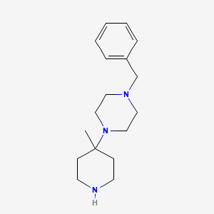 molecular formula C17H27N3 B567597 1-Benzyl-4-(4-methylpiperidin-4-yl)piperazine CAS No. 1208089-34-2