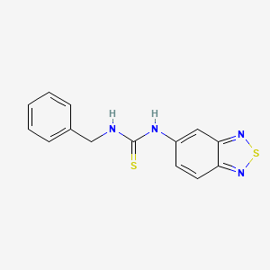 molecular formula C14H12N4S2 B5675971 3-(2,1,3-Benzothiadiazol-5-YL)-1-benzylthiourea 