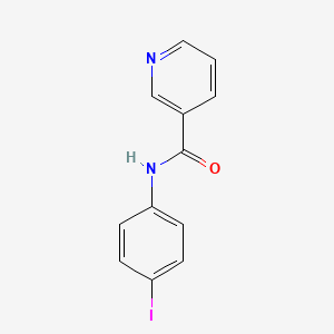 molecular formula C12H9IN2O B5676032 N-(4-iodophenyl)pyridine-3-carboxamide 