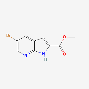 B567608 Methyl 5-bromo-1H-pyrrolo[2,3-b]pyridine-2-carboxylate CAS No. 1234616-83-1