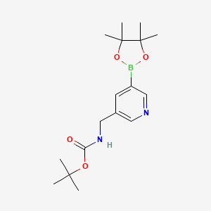 tert-Butyl ((5-(4,4,5,5-tetramethyl-1,3,2-dioxaborolan-2-yl)pyridin-3-yl)methyl)carbamate