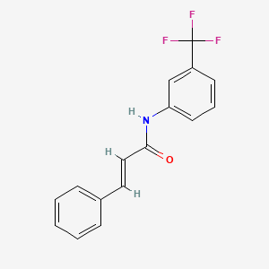 molecular formula C16H12F3NO B5676125 (2E)-3-phenyl-N-[3-(trifluoromethyl)phenyl]prop-2-enamide 