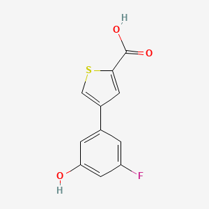 4-(3-Fluoro-5-hydroxyphenyl)thiophene-2-carboxylic acid