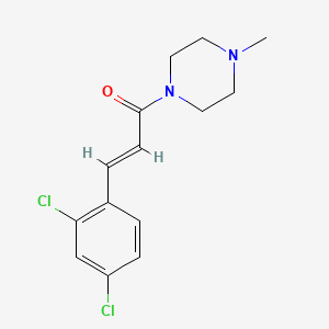 molecular formula C14H16Cl2N2O B5676187 1-[(2E)-3-(2,4-dichlorophenyl)-2-propenoyl]-4-methylpiperazine 