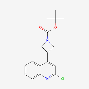 tert-Butyl 3-(2-chloroquinolin-4-yl)azetidine-1-carboxylate