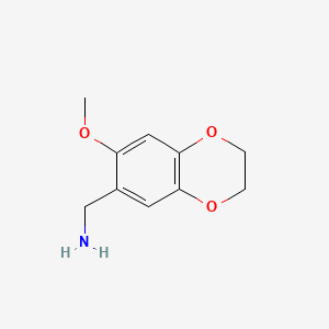 1-(7-Methoxy-2,3-dihydro-1,4-benzodioxin-6-yl)methanamine