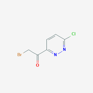 molecular formula C6H4BrClN2O B056763 2-Bromo-1-(6-chloropyridazin-3-yl)ethanone CAS No. 359794-51-7