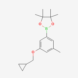 2-(3-(Cyclopropylmethoxy)-5-methylphenyl)-4,4,5,5-tetramethyl-1,3,2-dioxaborolane
