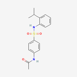 molecular formula C17H20N2O3S B5676302 N-(4-{[2-(propan-2-yl)phenyl]sulfamoyl}phenyl)acetamide 