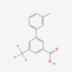 molecular formula C15H11F3O2 B567633 3-(3-Methylphenyl)-5-trifluoromethylbenzoic acid CAS No. 1261953-10-9