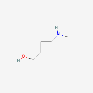 molecular formula C6H13NO B567636 [(1S,3S)-3-(Methylamino)cyclobutyl]methanol CAS No. 1268521-11-4