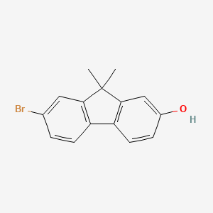 7-bromo-9,9-dimethyl-9H-fluoren-2-ol