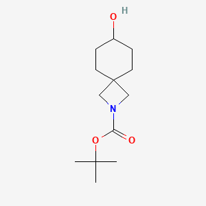 molecular formula C13H23NO3 B567638 叔丁基-7-羟基-2-氮杂螺[3.5]壬烷-2-甲酸酯 CAS No. 1363383-18-9