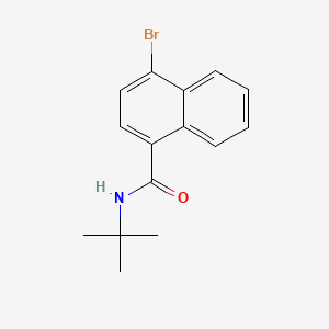 molecular formula C15H16BrNO B567643 N-t-Butyl 4-bromonaphthamide CAS No. 1365272-69-0