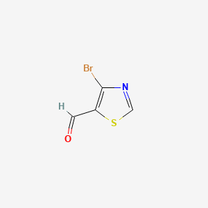 molecular formula C4H2BrNOS B567649 4-Bromothiazole-5-carbaldehyde CAS No. 1244948-92-2