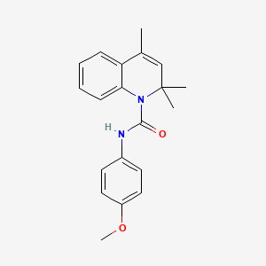 molecular formula C20H22N2O2 B5676692 N-(4-methoxyphenyl)-2,2,4-trimethylquinoline-1(2H)-carboxamide 