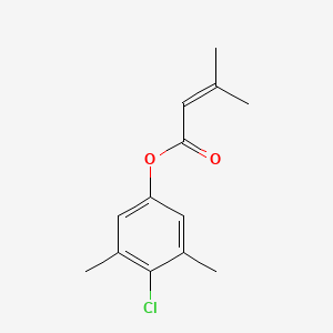 molecular formula C13H15ClO2 B5676861 (4-Chloro-3,5-dimethylphenyl) 3-methylbut-2-enoate 