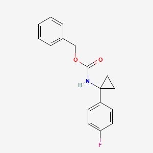 Benzyl (1-(4-fluorophenyl)cyclopropyl)carbamate