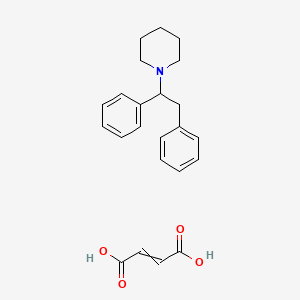 Piperidine, 1-(1,2-diphenylethyl)-, (2Z)-2-butenedioate