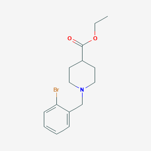 molecular formula C15H20BrNO2 B5677110 Ethyl 1-[(2-bromophenyl)methyl]piperidine-4-carboxylate 