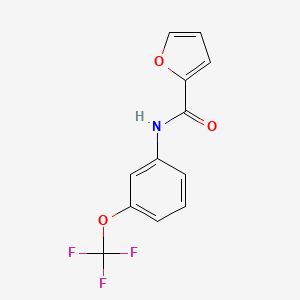 molecular formula C12H8F3NO3 B5677203 N-[3-(trifluoromethoxy)phenyl]furan-2-carboxamide 
