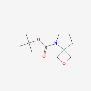 molecular formula C11H19NO3 B567739 叔丁基 2-氧杂-5-氮杂螺[3.4]辛烷-5-羧酸酯 CAS No. 1245816-30-1