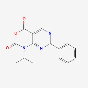 molecular formula C15H13N3O3 B567743 1-Isopropyl-7-phenyl-1H-pyrimido[4,5-D][1,3]oxazine-2,4-dione CAS No. 1253792-13-0