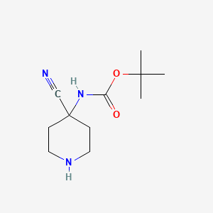tert-Butyl (4-cyanopiperidin-4-yl)carbamate