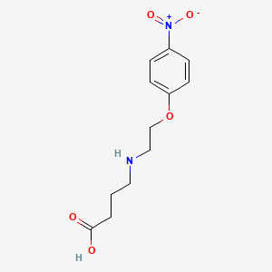 molecular formula C12H16N2O5 B567763 4-((2-(4-Nitrophenoxy)ethyl)amino)butanoic acid CAS No. 1245698-26-3