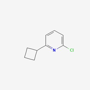 molecular formula C9H10ClN B567765 2-氯-6-环丁基吡啶 CAS No. 1369827-66-6