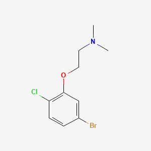 molecular formula C10H13BrClNO B567768 2-(5-Bromo-2-chlorophenoxy)-N,N-dimethylethanamine CAS No. 1245563-12-5